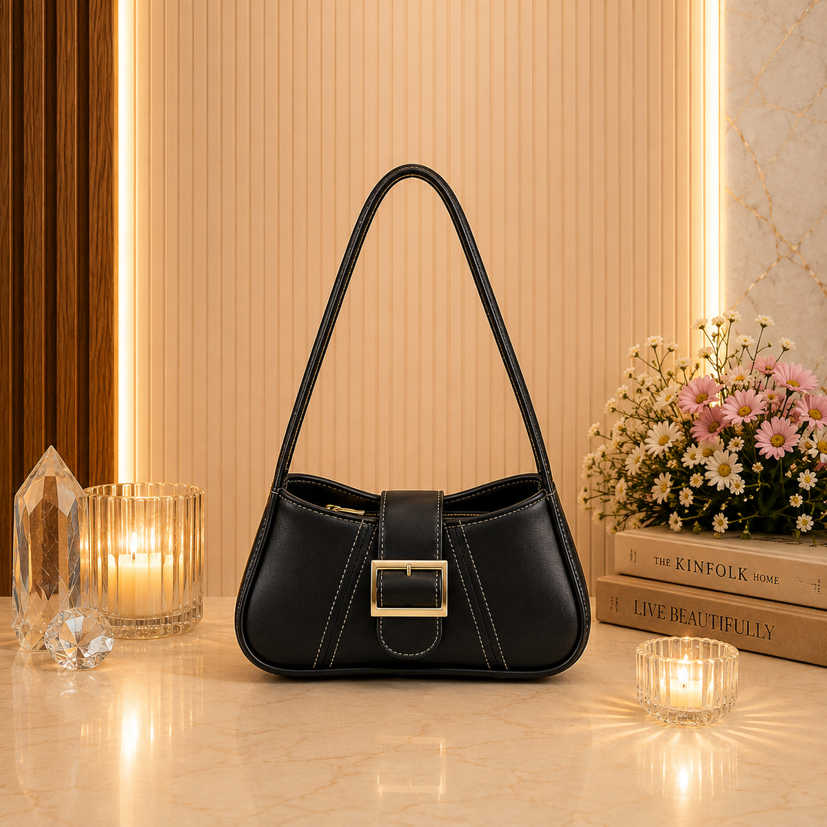 Stylish Half Moon Bag for Girls – Modern Fashion Shoulder Handbag