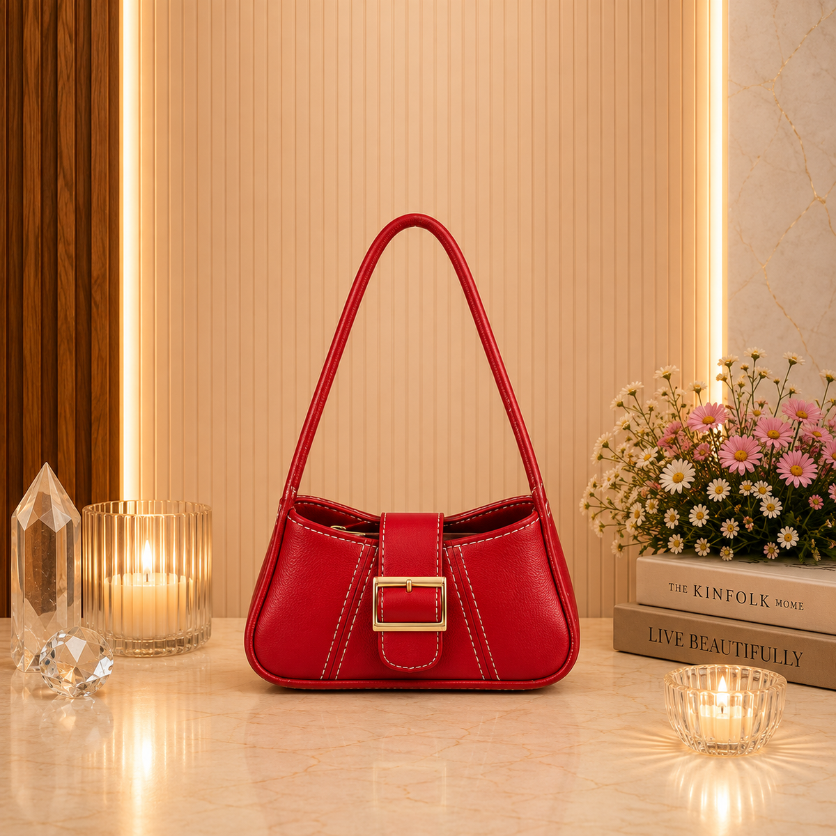 Stylish Half Moon Bag for Girls – Modern Fashion Shoulder Handbag