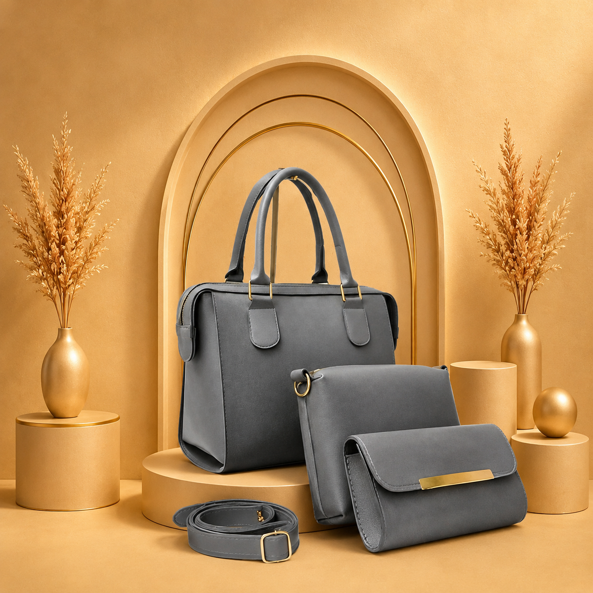 ZipZap 3-Piece Set – Luxury Quality Handbags for Women