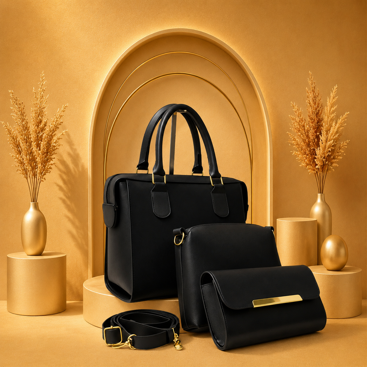 ZipZap 3-Piece Set – Luxury Quality Handbags for Women