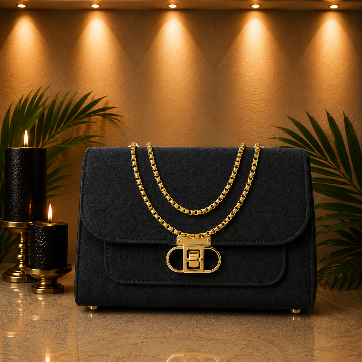 Ostrich Box Handbag for Girls – Elegant Luxury Style Mini Shoulder & Hand Carry Bag