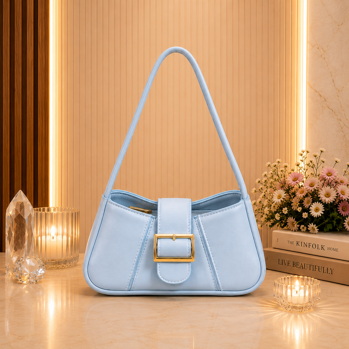 Stylish Half Moon Bag for Girls – Modern Fashion Shoulder Handbag