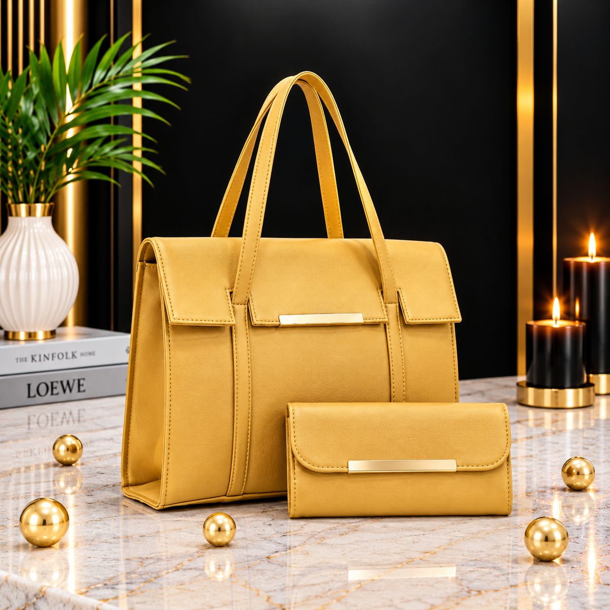 Office Vibes 2Pcs Handbag Set for Girls – Stylish Office & Everyday Shoulder Bags